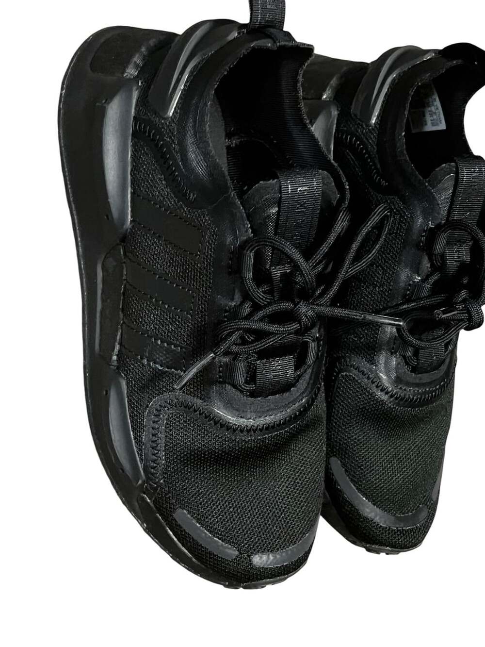 4y Adidas NMD_V3 Triple Black Athletic Running Shoes
